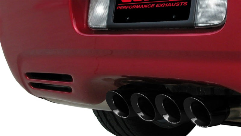 Corsa 1997-2004 Chevrolet Corvette C5 Z06 5.7L V8 Black Sport Axle-Back Exhaust - Burkken Auto Parts