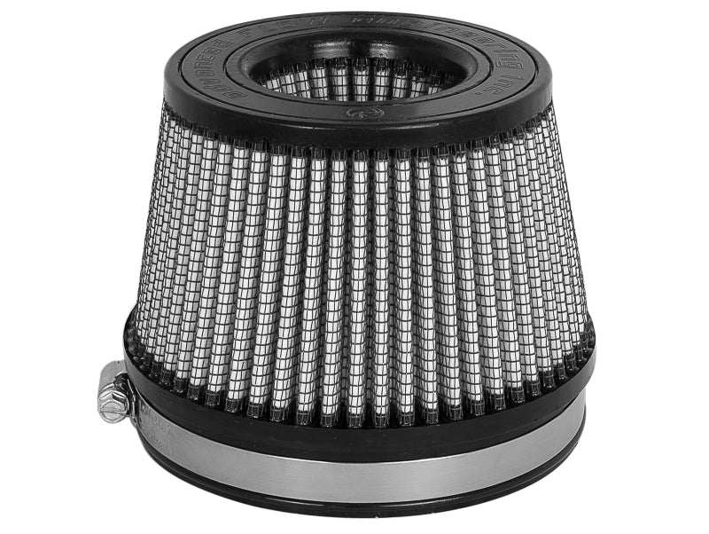 aFe MagnumFLOW Dry S Air Filter 5in. F x 5-3/4in. B x 4-1/2in. T (INV) x 3-1/2in. H - Burkken Auto Parts