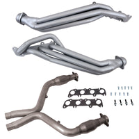 BBK 11-14 Ford Mustang GT 5.0 1-7/8in Long Tube Headers w/High Flow Catted X-Pipe (Ti Ceramic) - Burkken Auto Parts