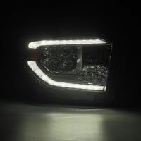 AlphaRex 14-21 Toyota Tundra NOVA LED Proj HL Chrome w/Actv Light & Seq. Sig + Switchback DRL - Burkken Auto Parts