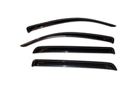 AVS 07-18 Toyota Tundra Crewmax Ventvisor Outside Mount Window Deflectors 4pc - Smoke - Burkken Auto Parts