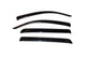 AVS 07-18 Toyota Tundra Crewmax Ventvisor Outside Mount Window Deflectors 4pc - Smoke - Burkken Auto Parts