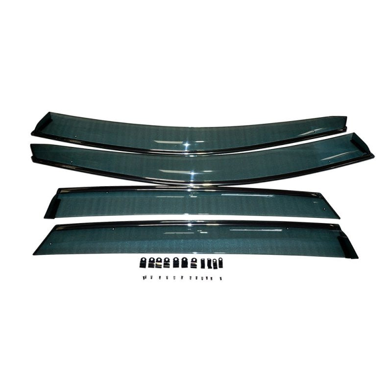 BLOX Racing 07-11 CRV Door Sun Visors Smoke Acrylic 4pcs - Burkken Auto Parts