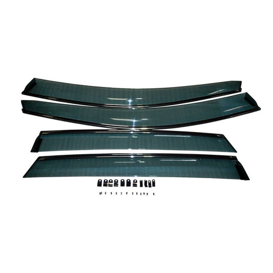 BLOX Racing 07-11 CRV Door Sun Visors Smoke Acrylic 4pcs - Burkken Auto Parts