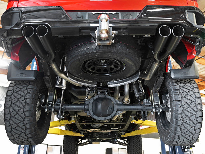 aFe Vulcan Series 3in 304 SS Exhaust Cat-Back w/ Black Tips 2019 GM Silverado/Sierra 1500 V8-5.3L - Burkken Auto Parts