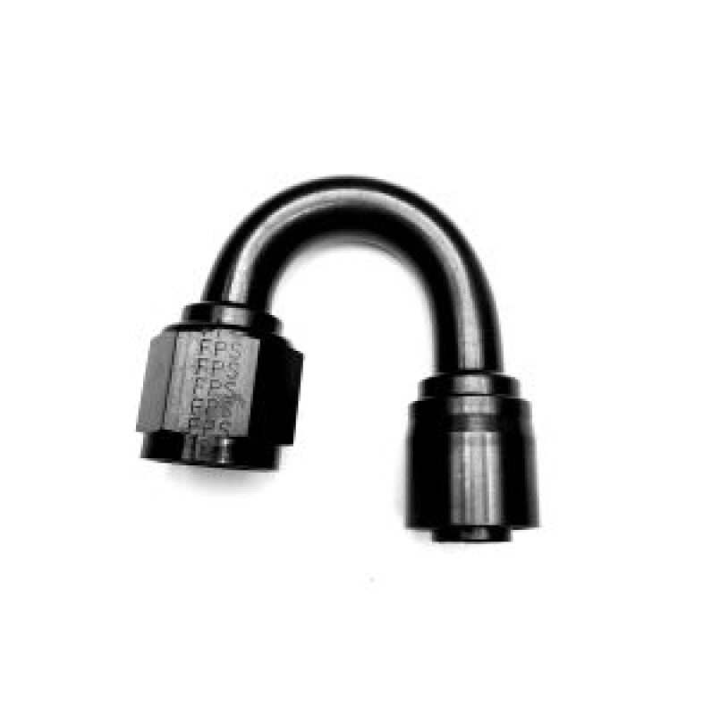 Fragola -6AN 180 Degree Fixed/Single Swivel Sport Crimp Pro Hose End - Burkken Auto Parts