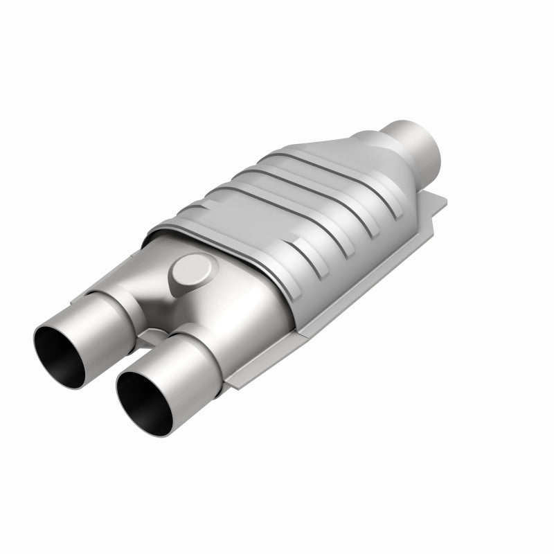 MagnaFlow Conv Univ 2inch Inlet/2.5inch Outlet Dual/Single Oval Shape - Burkken Auto Parts