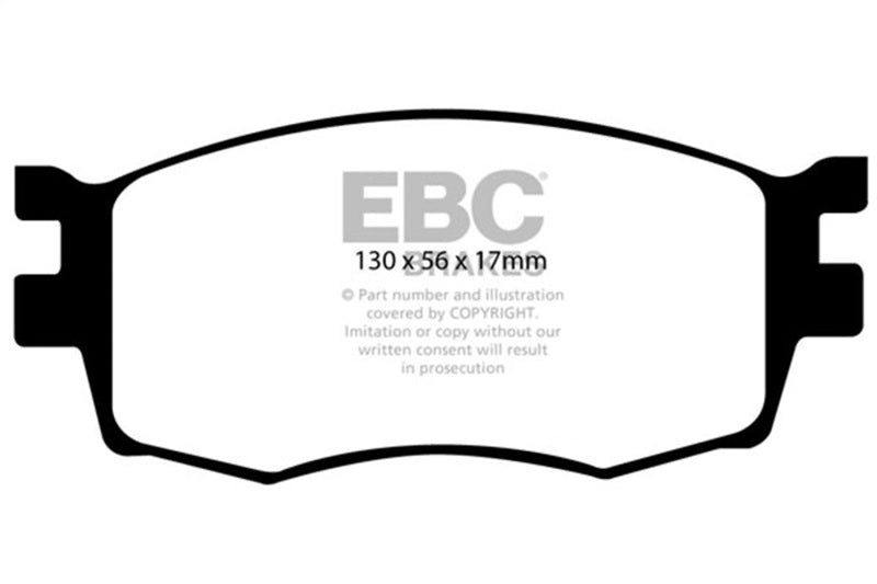 EBC 06-11 Hyundai Accent 1.6 Redstuff Front Brake Pads - Burkken Auto Parts