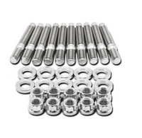 BLOX Racing SUS303 Stainless Steel Exhaust Manifold Stud Kit M8 x 1.25mm 45mm in Length - 7-piece - Burkken Auto Parts
