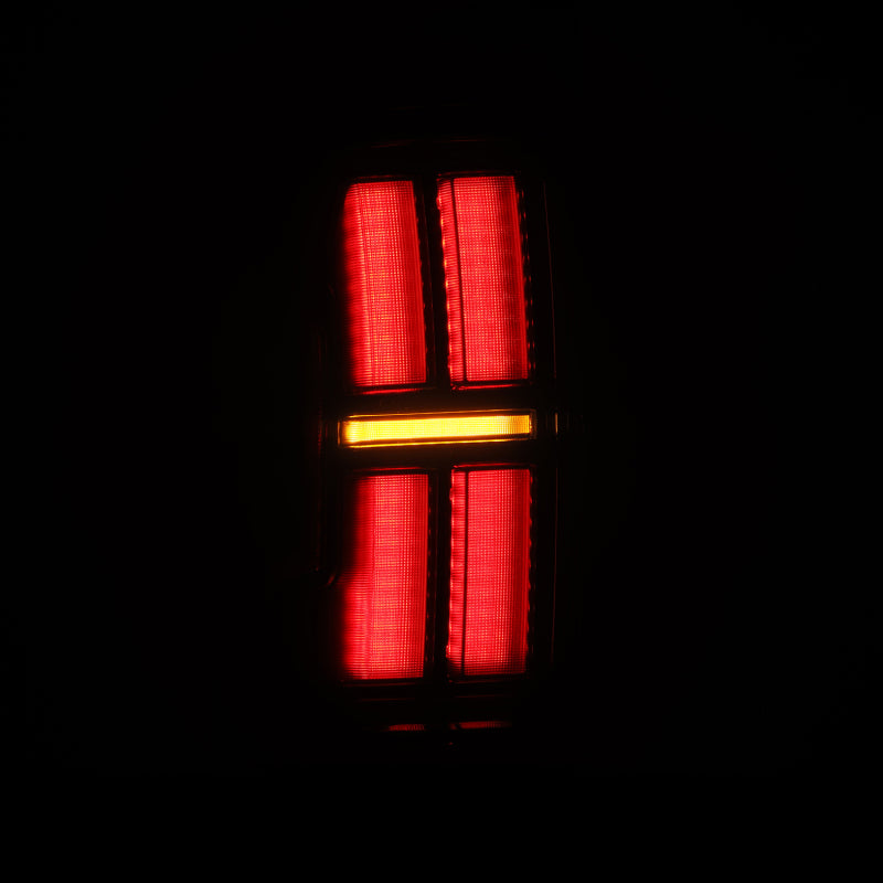 AlphaRex 05-15 Toyota Tacoma NOVA Prismatic LED Tail Lights - Alpha-Black - Burkken Auto Parts