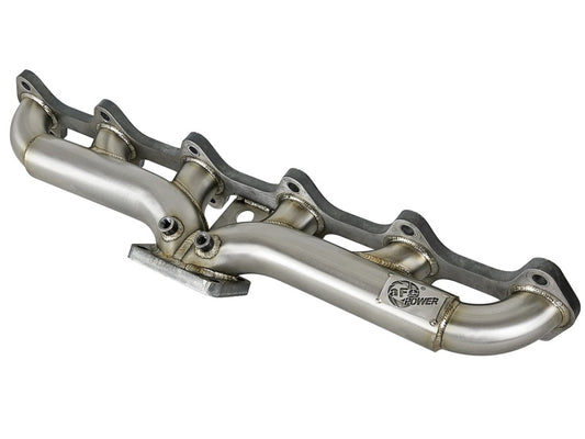 aFe Twisted Steel Header Turbo Manifold (T4) 98.5-02 Dodge Diesel Trucks L6 5.9L (td) - Burkken Auto Parts