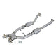 BBK 96-98 Mustang 4.6 Cobra High Flow X Pipe With Catalytic Converters - 2-1/2 - Burkken Auto Parts