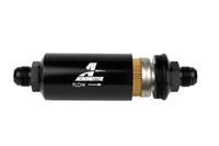 Aeromotive In-Line Filter - (AN -10 Male) 10 Micron Fabric Element Bright Dip Black Finish - Burkken Auto Parts