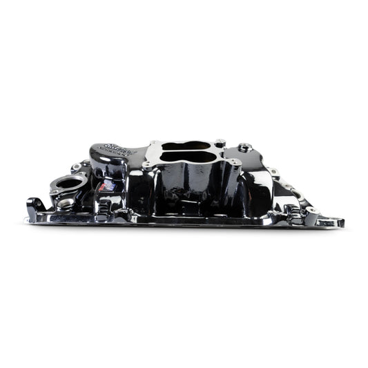 Edelbrock 65-90 BB Chevy Oval Port Heads Performer 2-O Manifold - Black Plasma