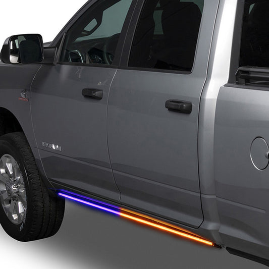 Putco 19-23 Dodge Ram 1500 Blade Rocker Kits Sideliners - Amber/White