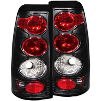 ANZO 1999-2002 Chevrolet Silverado 1500 Taillights Black - Burkken Auto Parts