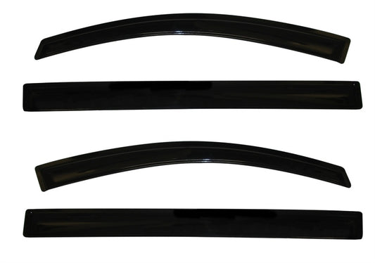AVS 11-18 Toyota Sienna Ventvisor Outside Mount Window Deflectors 4pc - Smoke - Burkken Auto Parts