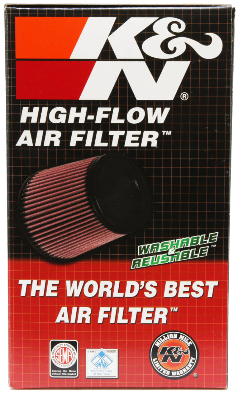 K&N Uni Oval Tapered Air Filter 3.5in 10 Deg. Flg / 3.25in T OW / 4.5in T OL / 5.75in B / 7in H - Burkken Auto Parts