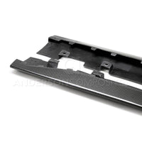 Anderson Composites 2020 Ford Mustang Shelby GT500 Carbon Fiber Rocker Panel Splitters - Burkken Auto Parts
