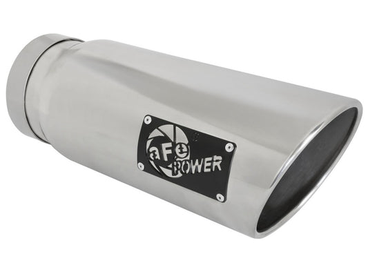 aFe MACHForce-Xp 5in Inlet x 6in Outlet x 15in length Polished Exhaust Tip - Burkken Auto Parts