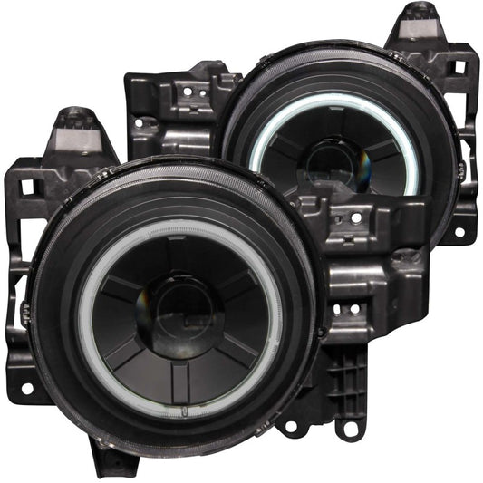 ANZO 2007-2013 Toyota Fj Cruiser Projector Headlights w/ Halo Black - Burkken Auto Parts