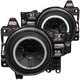 ANZO 2007-2013 Toyota Fj Cruiser Projector Headlights w/ Halo Black - Burkken Auto Parts