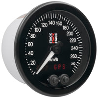 Autometer Stack Instruments 88mm 0-290 KM/H GPS Speedometer - Black - Burkken Auto Parts