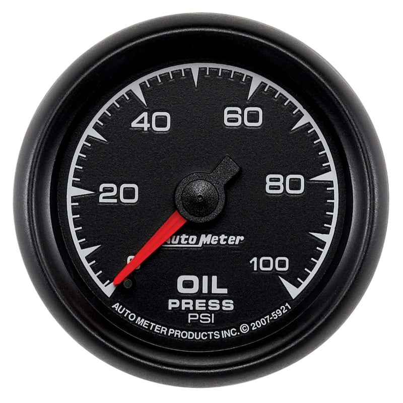 Autometer ES 52mm 0-100 PSI Mechanical Oil Pressure Gauge - Burkken Auto Parts