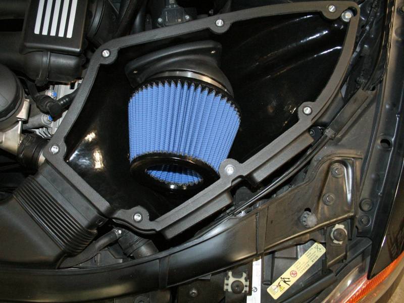 aFe MagnumForce Stage 2 Si Intake System Pro 5 R Black 06-12 BMW 3 Series E9x L6 3.0L Non-Turbo - Burkken Auto Parts