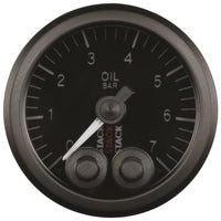 Autometer Stack 52mm 0-7 Bar M10 Male Pro-Control Oil Pressure Gauge - Black - Burkken Auto Parts