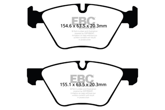 EBC 09+ BMW Z4 3.0 (E89) Greenstuff Front Brake Pads - Burkken Auto Parts