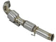 aFe Twisted Steel 3in. 304 SS Catted Series Downpipe 16-18 Ford Focus RS I4-2.3L (t) - Burkken Auto Parts