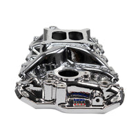 Edelbrock SBC Performer EPS Manifold - Chrome Plasma Coated - Burkken Auto Parts