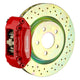 Brembo 00-04 Jetta 1.8t Front GT BBK 4 Piston Cast 2pc 323x28 1pc Rotor Drilled-Red - Burkken Auto Parts