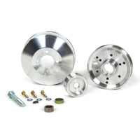 BBK 96-01 Mustang 4.6 GT Cobra Underdrive Pulley Kit - Lightweight CNC Billet Aluminum (3pc) - Burkken Auto Parts