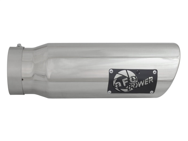 aFe Diesel Exhaust Tip Bolt On Polished 4in Inlex x 5in Outlet x 15in - Burkken Auto Parts