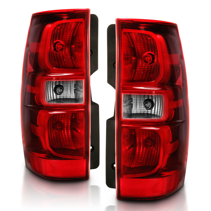 ANZO 2007-2014 Chevy Tahoe Taillight Red/Clear Lens (OE Replacement) - Burkken Auto Parts