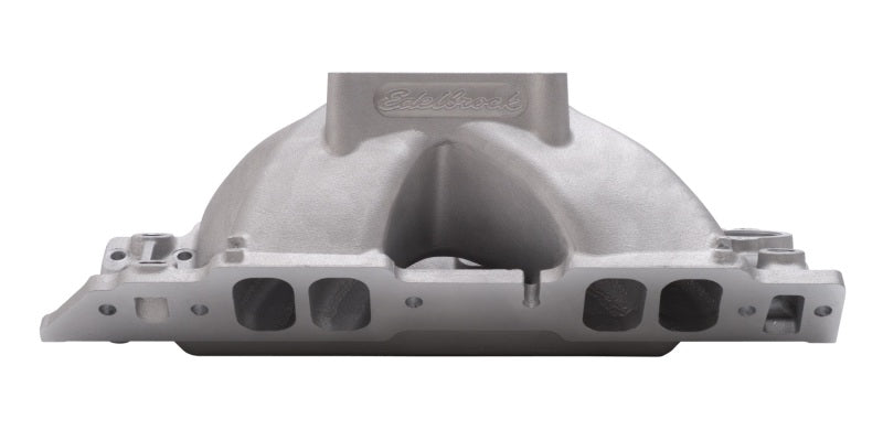 Edelbrock Manifold BBC Short Deck Super Victor 565 Conventional Rect Port Heads - Burkken Auto Parts