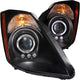 ANZO 2003-2005 Nissan 350Z Projector Headlights w/ Halo Black - Burkken Auto Parts