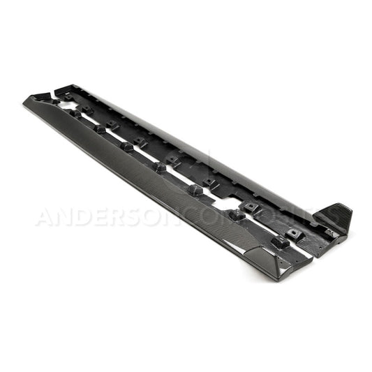 Anderson Composites 2015-2017 Ford Mustang GT350 Style Rocker Panel Splitter - Burkken Auto Parts
