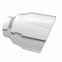 MagnaFlow Tip Stainless Double Wall Round Single Outlet Polished 4.5in DIA 2.5in Inlet 5.75in Length - Burkken Auto Parts