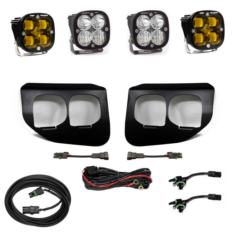 Baja Designs Ford Super Duty (20-On) Fog Lights Dual FPK Amber SAE/Pro DC Baja Designs - Burkken Auto Parts