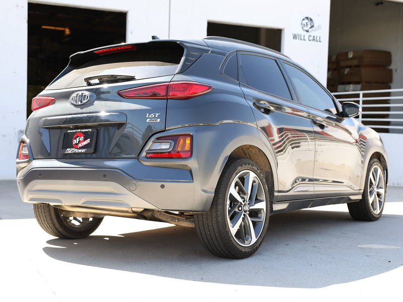 aFe Takeda 2-1/2in 304 SS Axle-Back Exhaust (No Muffler) 18-21 Hyundai Kona L4 1.6L (t) - Burkken Auto Parts