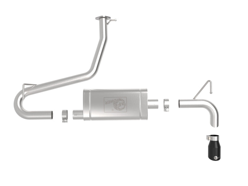 aFe Takeda 2.5in 304 SS Axle-Back Exhaust w/ Black Tips 18-22 Hyundai Kona L4-1.6L (t) AWD - Burkken Auto Parts