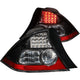 ANZO 2004-2005 Honda Civic LED Taillights Black - Burkken Auto Parts