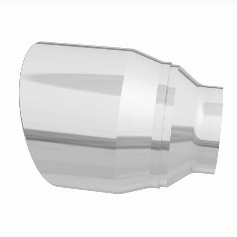 MagnaFlow Tip Stainless Double Wall Round Single Outlet Polished 4.5in DIA 2.5in Inlet 5.75in Length - Burkken Auto Parts