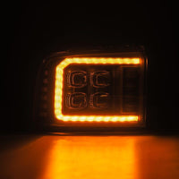 AlphaRex 05-07 Ford F250/350/450/550 Super Duty NOVA LED Proj HL Blk w/Actv Light & Seq Sig + SB DRL - Burkken Auto Parts