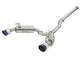 aFe Takeda 3in. to 2.5in. 304 SS C/B Exhaust 08-15 Mitsubishi EVO I4-2.0L (t) - Blue Flamed Tips - Burkken Auto Parts