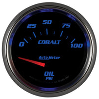 Autometer Cobalt 66.7mm 0-100 PSI Oil Pressure Gauge - Burkken Auto Parts