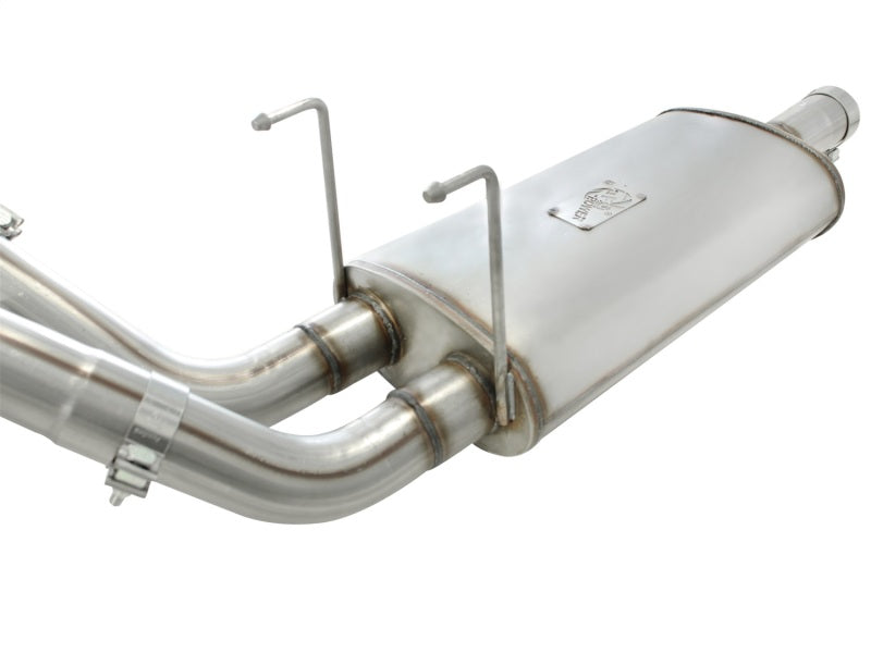 aFe MACHForce XP Exhausts Cat-Back SS-409 EXH CB Dodge Ram 1500 5.7L HEMI 09-13 Glossed Black - Burkken Auto Parts